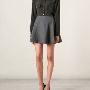 Theory Merlock wool/cashmere blend mini skirt size 4